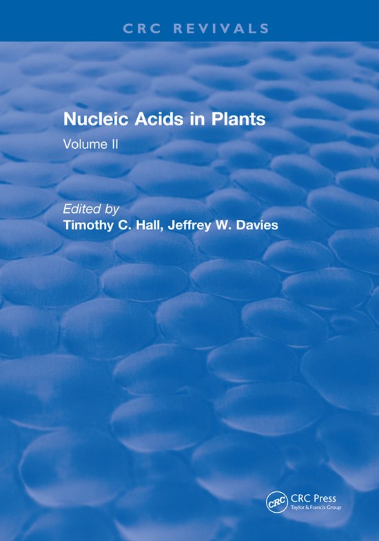 Nucleic Acids In Plants, Timothy C. Hall 9781315895987 Boeken