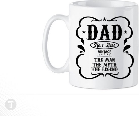 Bedrukte Beker Dad - Vader - Koffie mug - Thee mok - Verjaardag - Vaderdag - Geschenk - Gepersonaliseerd cadeau man