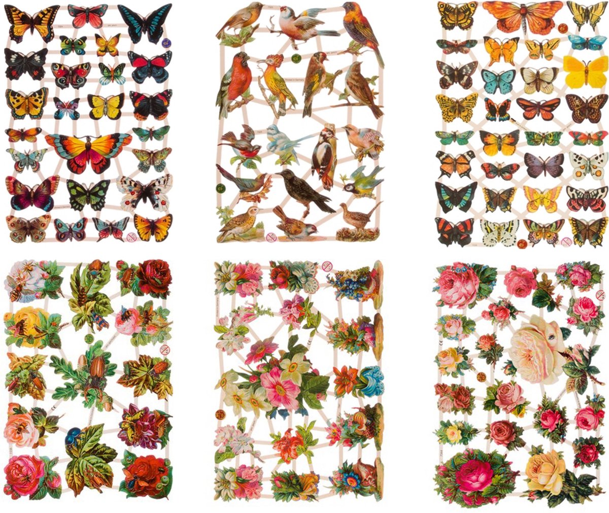 Po zieplaatjes 6 Vellen Vlinders Bloemen En Vogels 2 Leuk Po zieplaatjes 6 Vellen Vlinders Bloemen En Vogels 2 Leuk