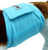 Hondenluier Reu - Lichtblauw - Maat XL - Wasbaar - Verstelbaar 64-86 cm