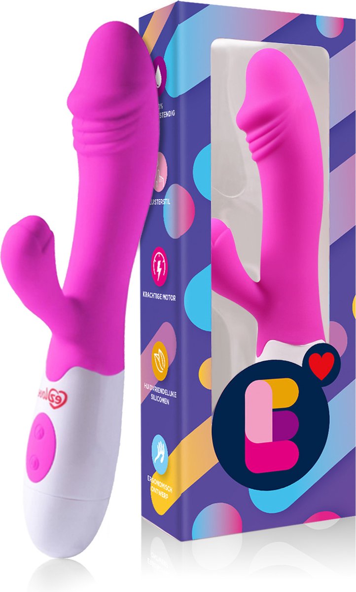 Bol.com EZlove Tarzan Vibrators - Clitoris, vagina en G-spot stimulator - Roze aanbieding