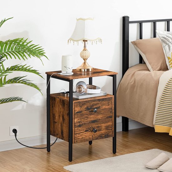 Slaapkamer nachtkastjes, ladekast 20 cm breed, smal nachtkastje, bijzettafel, salontafels voor woonkamer, hout, banktafel met lade, moderne telefoontafel, nachtkastje
