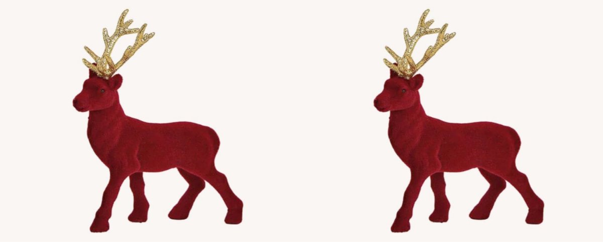 Set van 2 herten - kerst - hert - ree