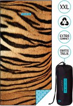 LAY ON ME Tijger® - Strandlaken 80x160 cm - lichtgewicht strandhanddoek - zandvrij badlaken - microvezel reishanddoek met tijgerprint - dierenprint