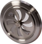 Grille coulissante SF ronde inox 100mm
