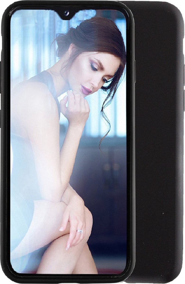 Hoesje Geschikt voor Samsung Galaxy A42 5G silicone back cover - Zwart hoesje