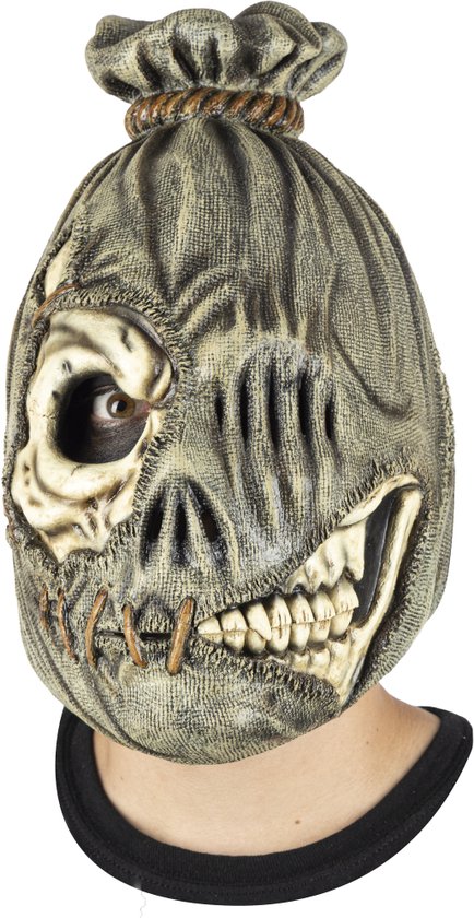 Partychimp Masque complet tête de mort épouvantail Masque d'Halloween pour  déguisement