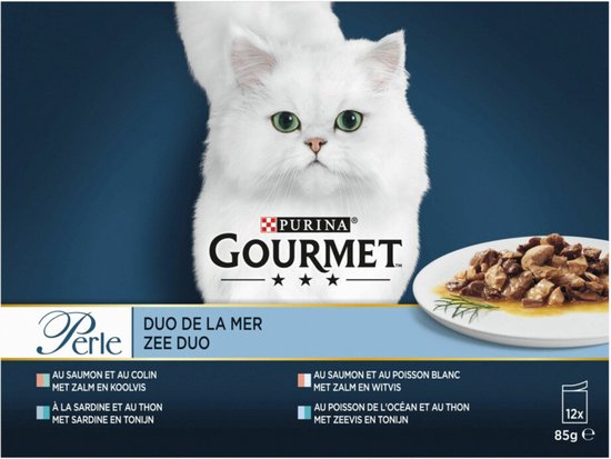 Gourmet Perle Mini Filets Multipack Zee Duo in Saus 12 x 85 gr