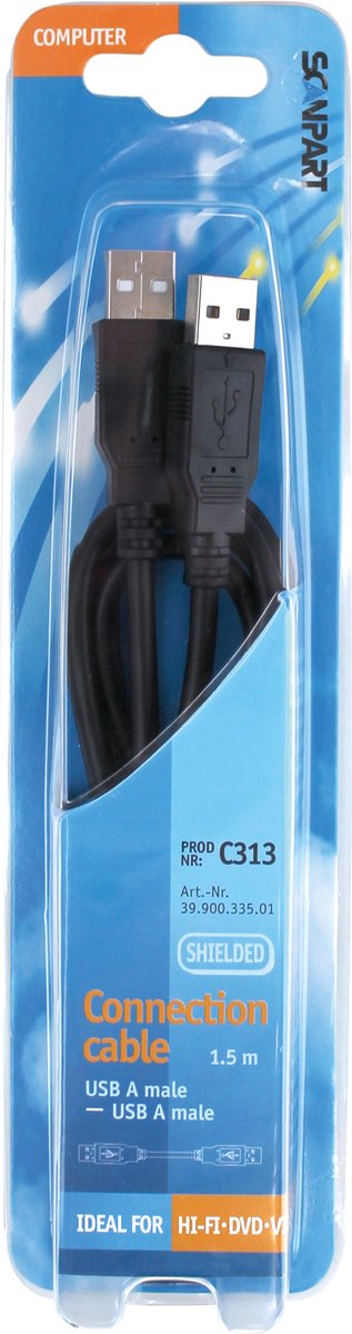 Bandridge - USB 2.0 Kabel - Grijs - 2 meter