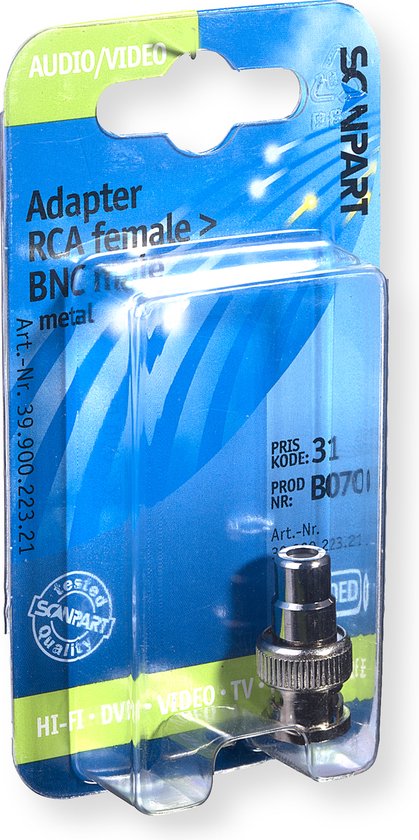 Foto: Scanpart adapter tulp f bnc m 