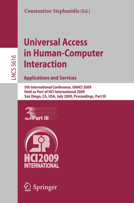 Universal Access in Human Computer Interaction Applications  ... - cover