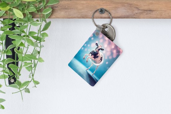 Porte-clés - Vache - Kroon - Ballet - Blauw - Rose - Enfants - Cadeaux à distribuer - Plastique