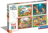 Clementoni - Puzzle Disney Winnie the Pooh 4in1 - 21514