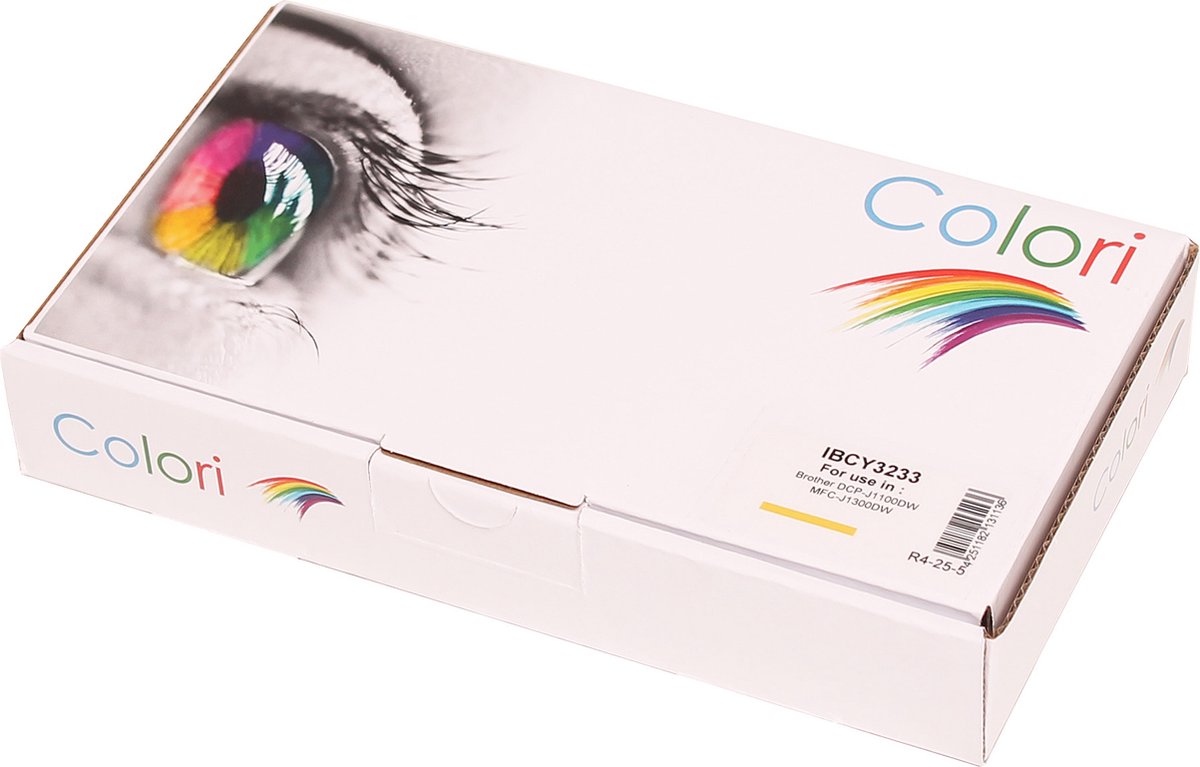 Colori huismerk inkt cartridge geschikt voor Brother LC-3233 geel voor Brother DCP-J1100DW MFC-J1300DW
