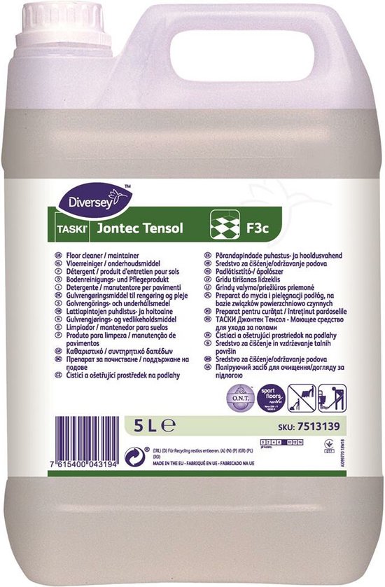 Vloerreiniger Taski Jontec Tensol onderhoud F3c 5 Liter | bol