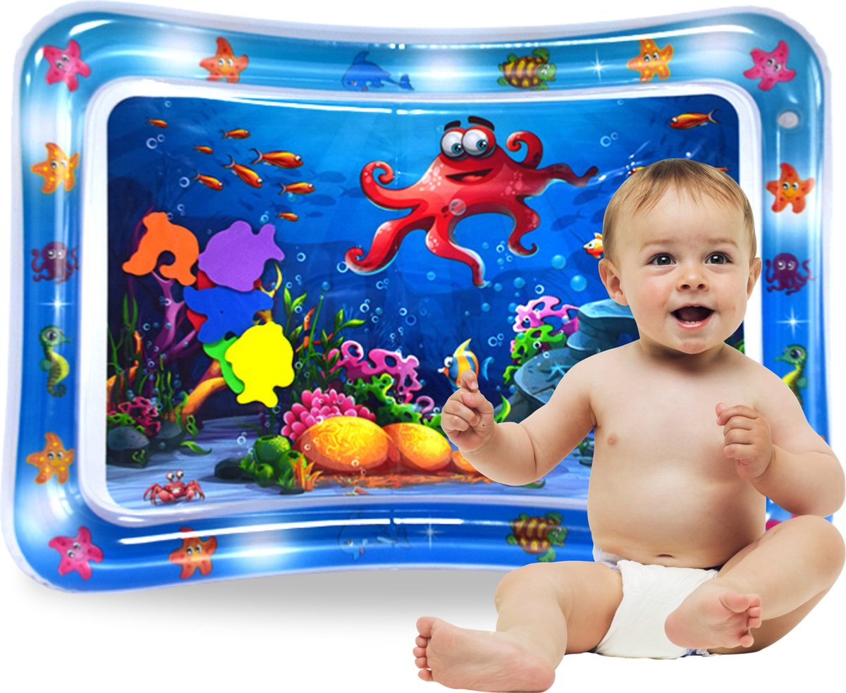 Waterspeelmat - Watermat - Speelkleed - Opblaasbaar - Tummy Time - Baby  Speelgoed 0... | bol.com