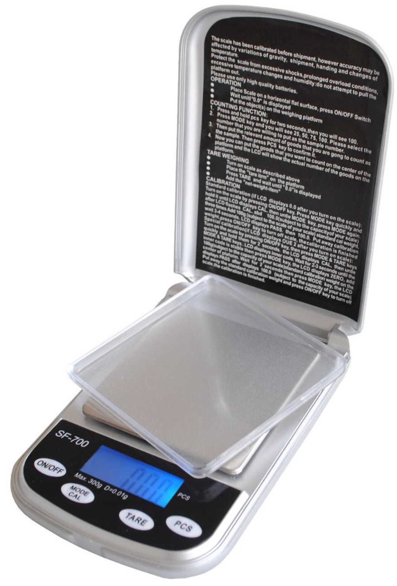 Pocket weegschaal 300 gram x 0.01 gram