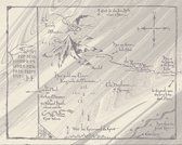 The Hobbit Map Art Print 40x50cm | Poster