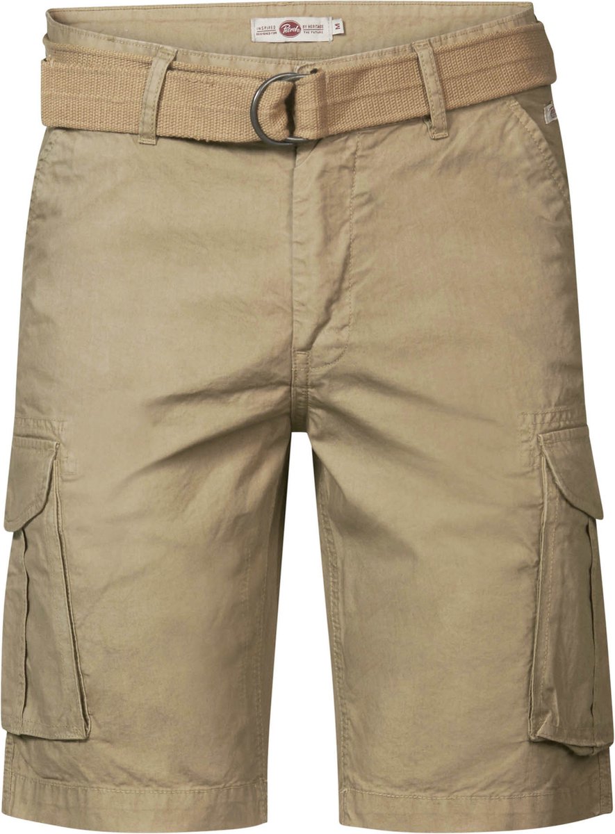 Petrol Industries - Heren Cargoshort met riem - Bruin - Maat XXXL