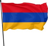 *** Grote Armenie Vlag 90x150cm - Vlag ARMENIË - Haygagan - Drosh - Hayastan - Haykakan - Armenia - van Heble® ***