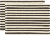 Södahl Statement Stripe Placemat 33 x 48 cm 2 stuks Ash