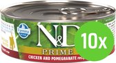 Farmina N&D Kat Prime Kip & Granaatappel Adult 80 gram - 10 blikjes