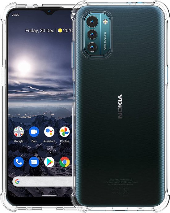 Coque transparente pour Nokia G11 / G21 avec texture au dos.