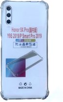 Hoesje Geschikt voor Huawei P smart Pro 2019 Anti Shock silicone back cover/Transparant hoesje