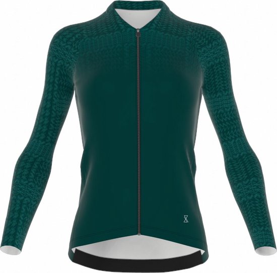 Fietsshirt 'Green Chic' lange mouwen dames maat M