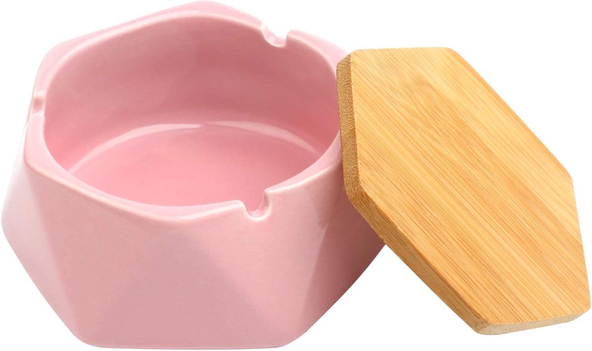 Keramische asbak Scandinavische stijl asbak met deksel, winddichte