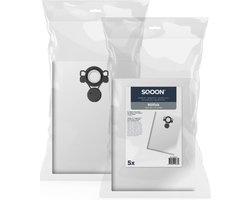 SQOON® Stofzuigerzakken Geschikt voor Nilfisk Alto / WAP / KEW AERO 20/25/26 Series - 5 Stuks
