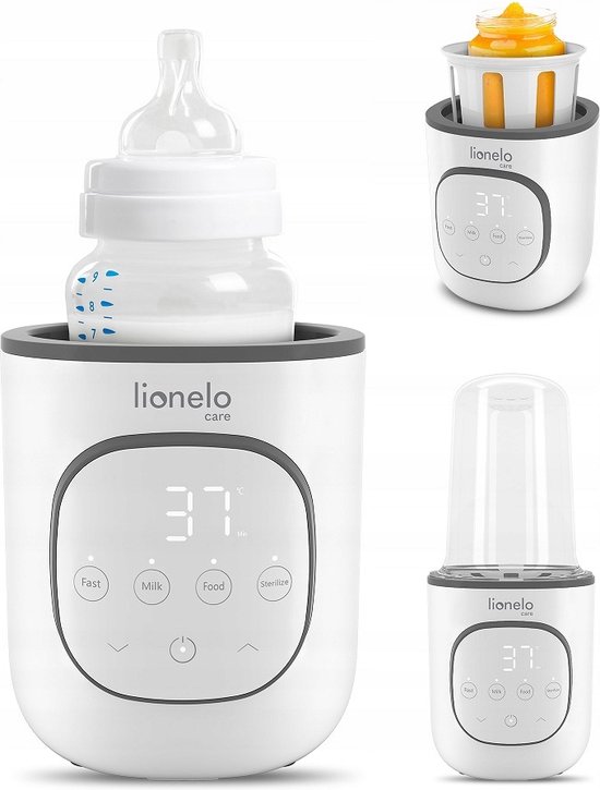 Lionelo Thermup 2.0 Flessenwarmer 5in1 - Verwarming van vloeistoffen en eten - sterilseren en ontdooien - BPA-FREE - Overhittingsbeveiliging - Thermostaat - Automatische uitschakeling bij watertekort