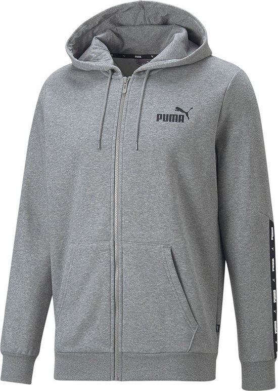 PUMA Essentials+ Tape Fl Sweatshirt Heren - Medium Gray Heather - L