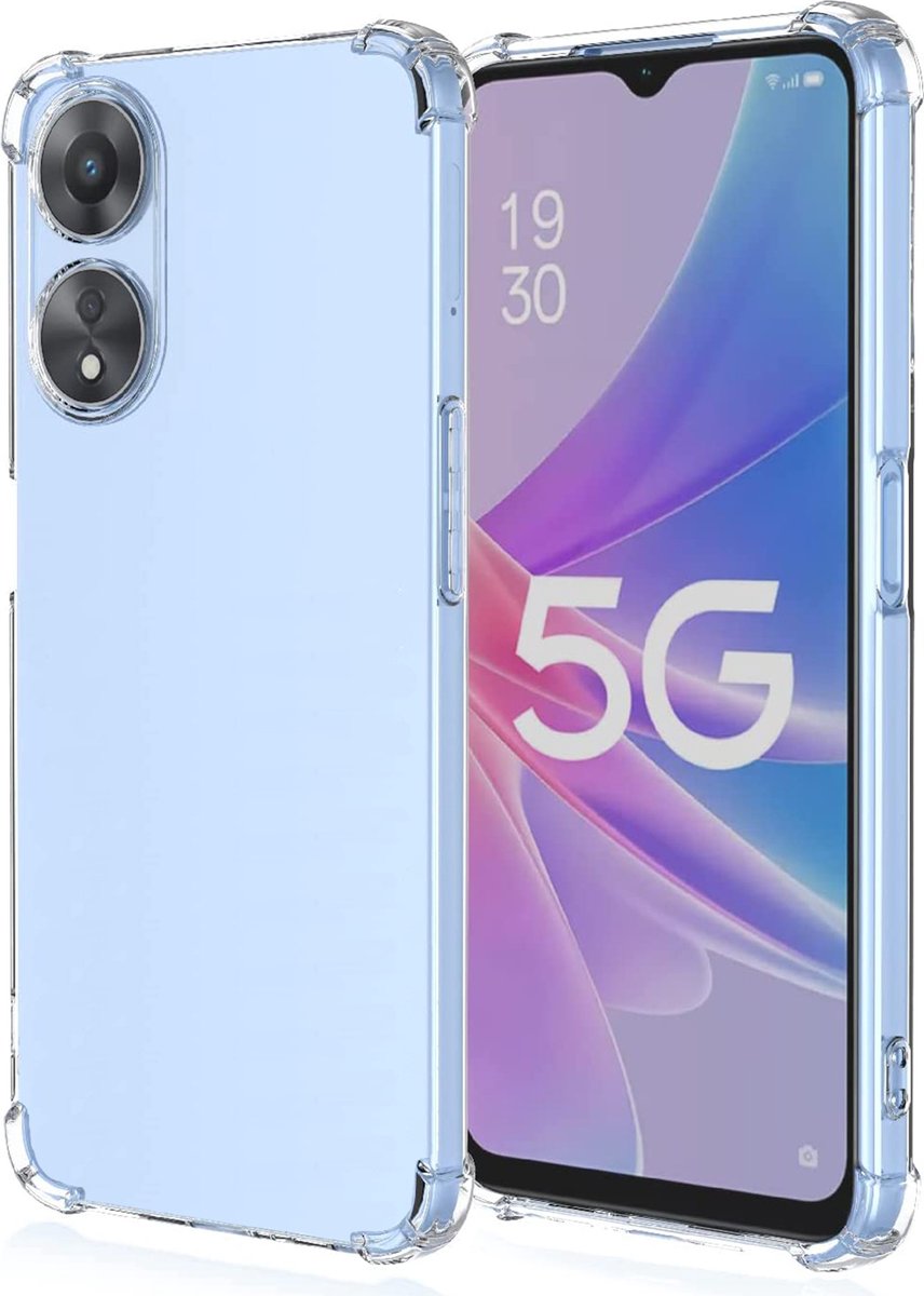 Hoesje geschikt voor Oppo A78 - Back Cover Case ShockGuard Transparant