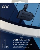 AIRsistant – 2 capteurs – Valve Schrader (AV) | Jauge de pression des pneus numérique | vérificateur d'air | manomètre | pression des pneus