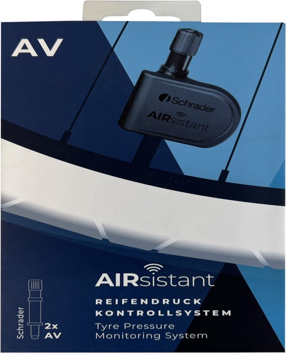 AIRsistant – 2 Sensors – Schrader Valve (AV) | Digitale bandendruk meter | airchecker | drukmeter | bandenspanning