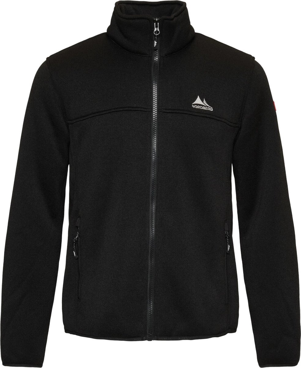 Nordberg Fred Fleece Vest melange Zwart