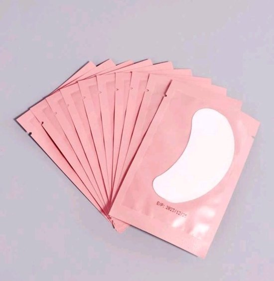 Wimperverlenging Eye Pads, wimperverlenging onder de ogen gel collageen oogkussentjes pluisjes (50 paar)