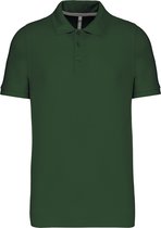 Herenpolo korte mouwen met knopen merk Kariban Forest Green - 4XL