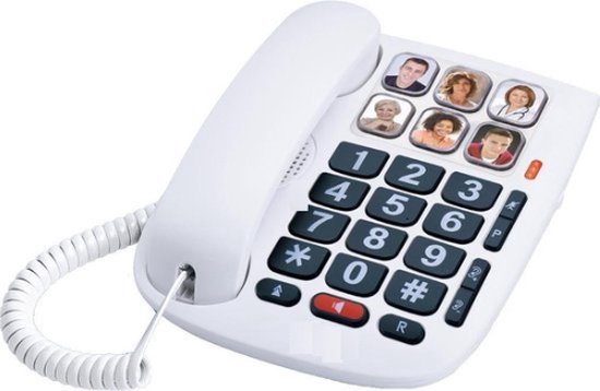 Téléphone Grosse Touche pour Senior avec Répondeur + Combiné