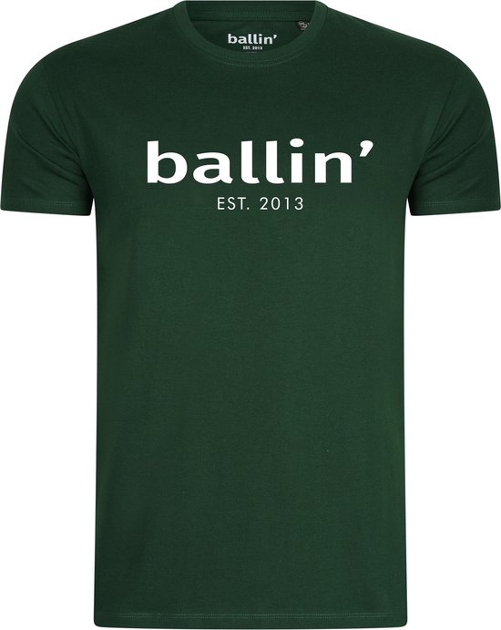 Ballin Est. 2013 - Heren Tee SS Regular Fit Shirt - Groen - Maat L