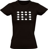 Het zwarte schaapje Dames t-shirt | schaap| buitenbeentje | kudde| milieu| boerderij | wol | uniek | anders | jezelf zijn |