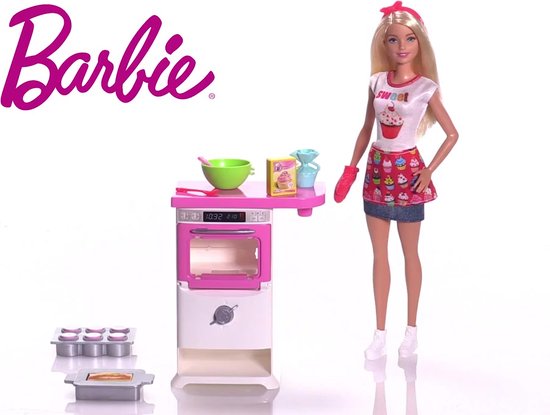 Kwaadaardige tumor extase Aanpassen Barbie Cupcake Speelset | bol.com