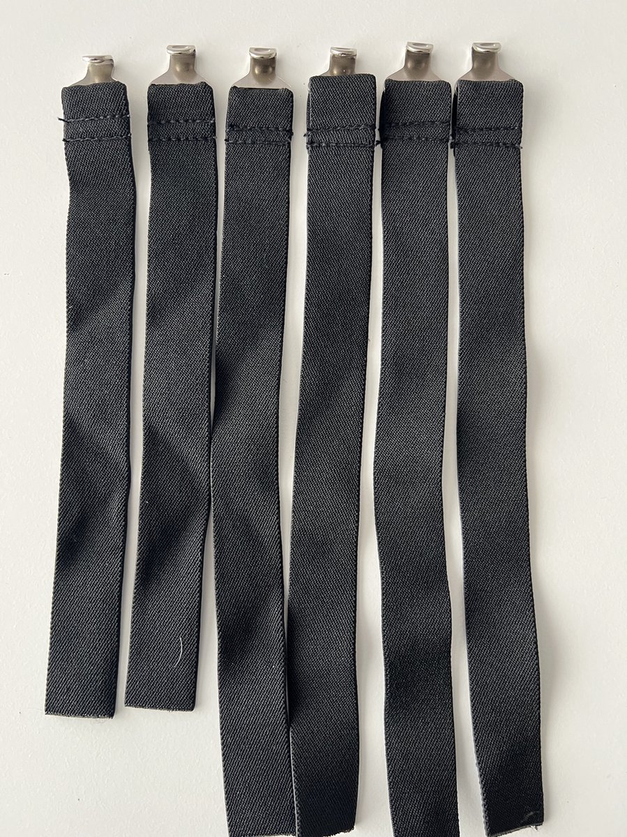 Rawlings - Vervangende Straps - Catcher Legguards - Honkbal - Unisex - Elastisch - Zwart - Set van 6