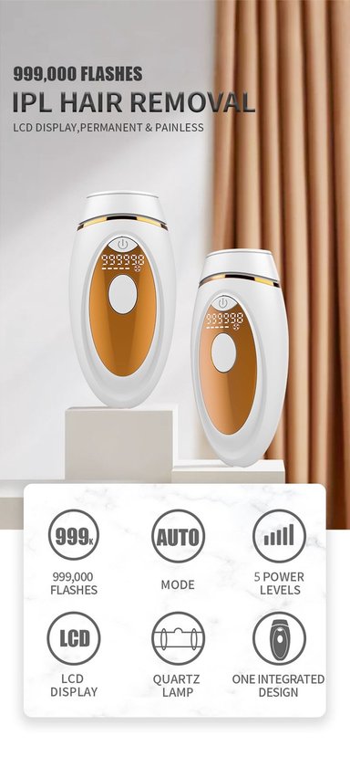 Épilateur Lumière Pulsée Semino Kitty 60 - 999000 Flashs, Pour Poils Bruns, Blonds, Roux - Neuf Avec Garantie 1 An