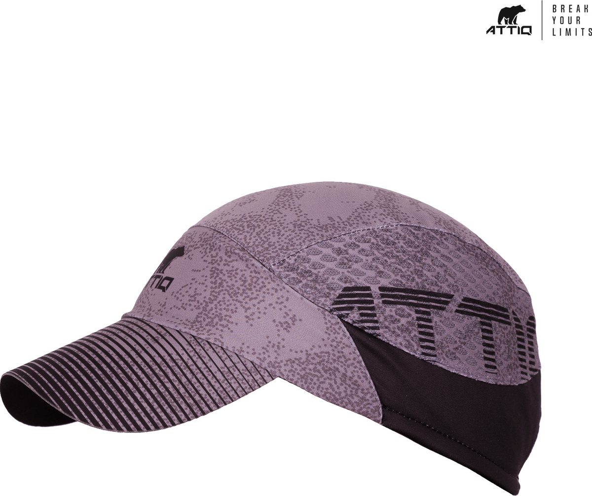 Attiq Hardloop Pet - Ultra Trail Cap Licht en Opvouwbaar - Grijs