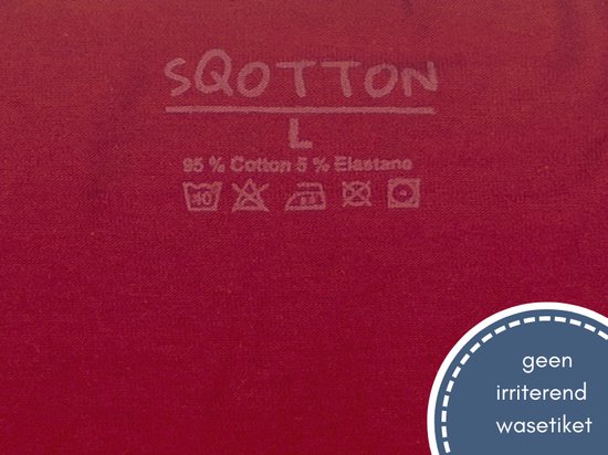 Caleçon - SQOTTON® - Basic - Rouge bordeaux - Taille M