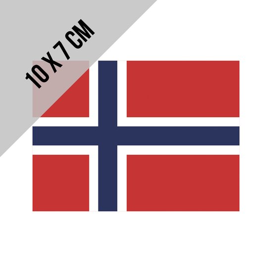 Autocollants Drapeau Norv ge Transparent 10x7cm drapeau