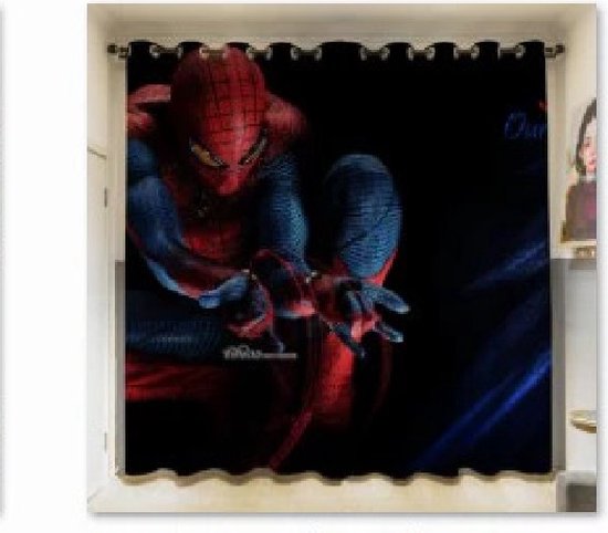 Gordijnen - Spiderman - kant en klaar - 140x100 of eigen foto ) | bol.com
