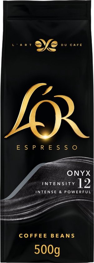 Grains de café L'OR Espresso Onyx - 4 x 500 grammes